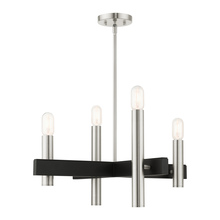  49994-91 - 4 Lt Brushed Nickel Chandelier