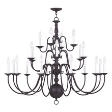  5015-07 - 22 Light Bronze Chandelier