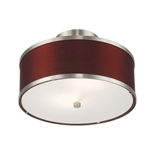  60412-91 - 2 Lt Brushed Nickel Ceiling Mount