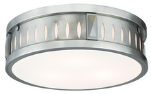  65508-91 - 3 Light Brushed Nickel Ceiling Mount