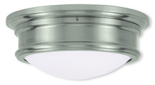  7342-91 - 2 Light Brushed Nickel Ceiling Mount