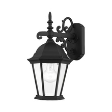  7555-14 - 1 Lt Textured Black Outdoor  Wall Lantern