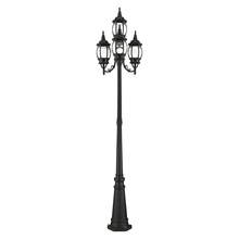  7711-14 - 4 Lt Textured Black  Outdoor Post Light