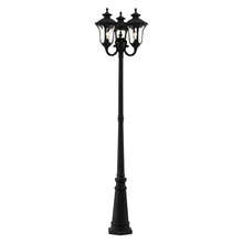  7866-14 - 3 Lt Textured Black Outdoor Post Light