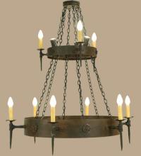  112813 - 47" Wide Warwick 12 Light Two Tier Chandelier