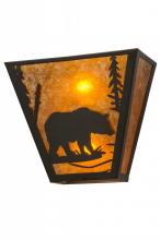 Meyda Green 116311 - 13"W Bear Creek Right Wall Sconce