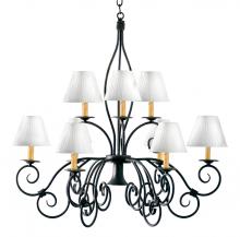  120350 - 26" Wide Grace 10 Light Two Tier Chandelier