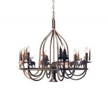  120983 - 32" Wide Ciervo 6 Light Chandelier