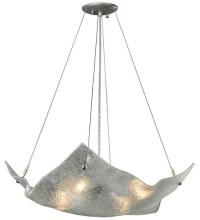  122399 - 26"W Metro Fusion Lunar Crinkle Inverted Pendant