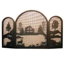  122977 - 44"W X 31"H Quiet Pond Fireplace Screen