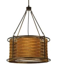  128776 - 24"W Maille Drum Pendant