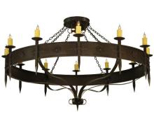  131478 - 72" Wide Warwick 12 LT W/Downlights Chandelier