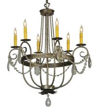  133148 - 28.5"W Antonia 6 LT Crystal Chandelier