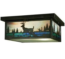  136989 - 16" Square Deer Creek Flushmount