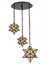 Meyda Green 143177 - 21"W Moravian Star 3 LT Cascading Pendant