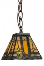  148556 - 5"Sq Sierra Prairie Mission Mini Pendant