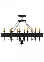  151155 - 66"L Calandra 10 LT Oblong Chandelier