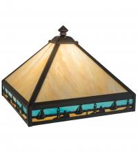 Meyda Green 15141 - 16" Square Sailboat Mission Shade