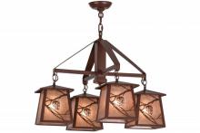  155512 - 28"W Whispering Pines 4 LT Chandelier