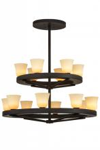  156085 - 57"W Loxley Piedmont 14 LT Two Tier Chandelier