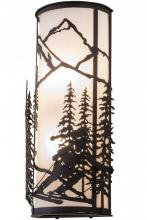 Meyda Green 161246 - 9"W Alpine Right Wall Sconce