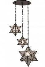 Meyda Green 162799 - 26" Wide Moravian Star 3 LT Cascading Pendant