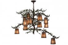  164833 - 52"W Pine Branch Valley View 12 LT Chandelier