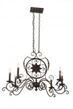  166498 - 36"L Christabel 6 LT Oblong Chandelier