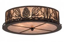  171361 - 22"W Mountain Pine Flushmount