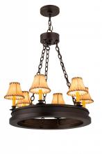 Meyda Green 172656 - 28"W Sullivan Ranch 6 LT Chandelier