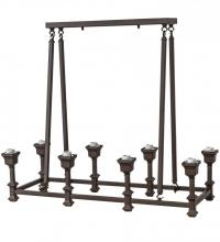  173330 - 36"L Cafe Noir 8 LT Oblong Chandelier Hardware