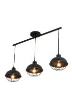  178732 - 42" Long 3 Light Oblong Pendant