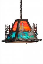  184428 - 16" Square Tall Pines Right Pendant