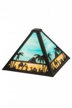 Meyda Green 188315 - 10"Sq Camel Mission Shade