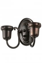  188441 - 9"W Craftsman Brown 2 LT Wall Sconce Hardware