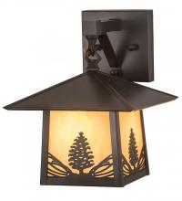  192760 - 9"W Stillwater Mountain Pine Wall Sconce