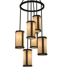  196237 - 24" Wide Cartier 6 Light Cascading Chandelier