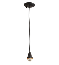  203701 - 5" Wide Textured Black Pendant Hardware