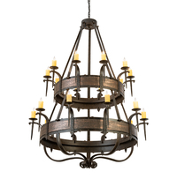 Meyda Green 204204 - 56" Wide Costello 20 Light Two Tier Chandelier