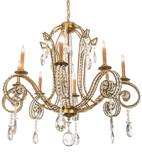  204918 - 40" Wide Lucerne 8 Light Chandelier