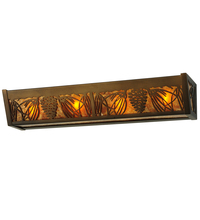  212668 - 24" Wide Pinecone Inverted Vanity Light