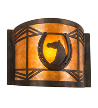  213985 - 12" Wide Horseshoe Wall Sconce