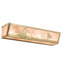  214402 - 24" Wide Cowboy & Steer Vanity Light