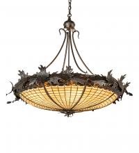 Meyda Green 218054 - 40" Wide Greenbriar Oak Inverted Pendant