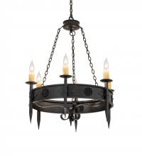 Meyda Green 234341 - 36" Wide Calandra 6 Light Chandelier