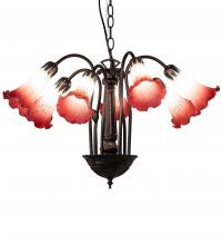  236536 - 24" Wide Tiffany Pond Lily 7 Light Chandelier