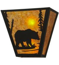 Meyda Green 23939 - 13" Wide Bear Creek Wall Sconce