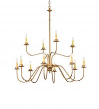  244516 - 42" Wide Ean 12 Light Two Tier Chandelier