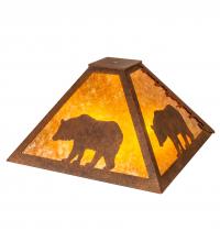  244685 - 24" Square Lone Bear Shade