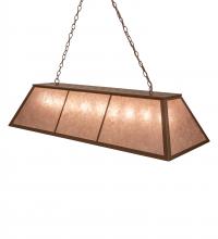  251209 - 60" Long Tri-Panel Oblong Pendant